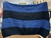 Black & Blue Extra Chunky Blanket - 13803