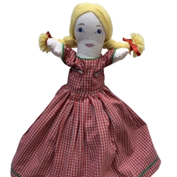 "Elizabeth" Flip Doll flip doll, martha moorer, monroe county, doll, seasonal, holiday, black belt