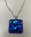 Fused Glass Pendant Necklace - 13380