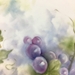 Hand Painted Torte Tray- Grapes - 9060
