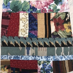Rage of Flower Table Topper Mary Leatha Pettway, gees bend, black belt treasures, quilter,  