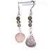 Rose Quartz and Labrodite Earrings - 4699