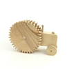 Tractor with Notched Wheels wooden troy, wooden tractor, tractor, toy tractor