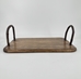 Wooden Tray with Grapevine Handles - 12490