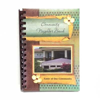 "Taste of Our Community" Cookbook cookbook, cook, book, community neighbor bank, 