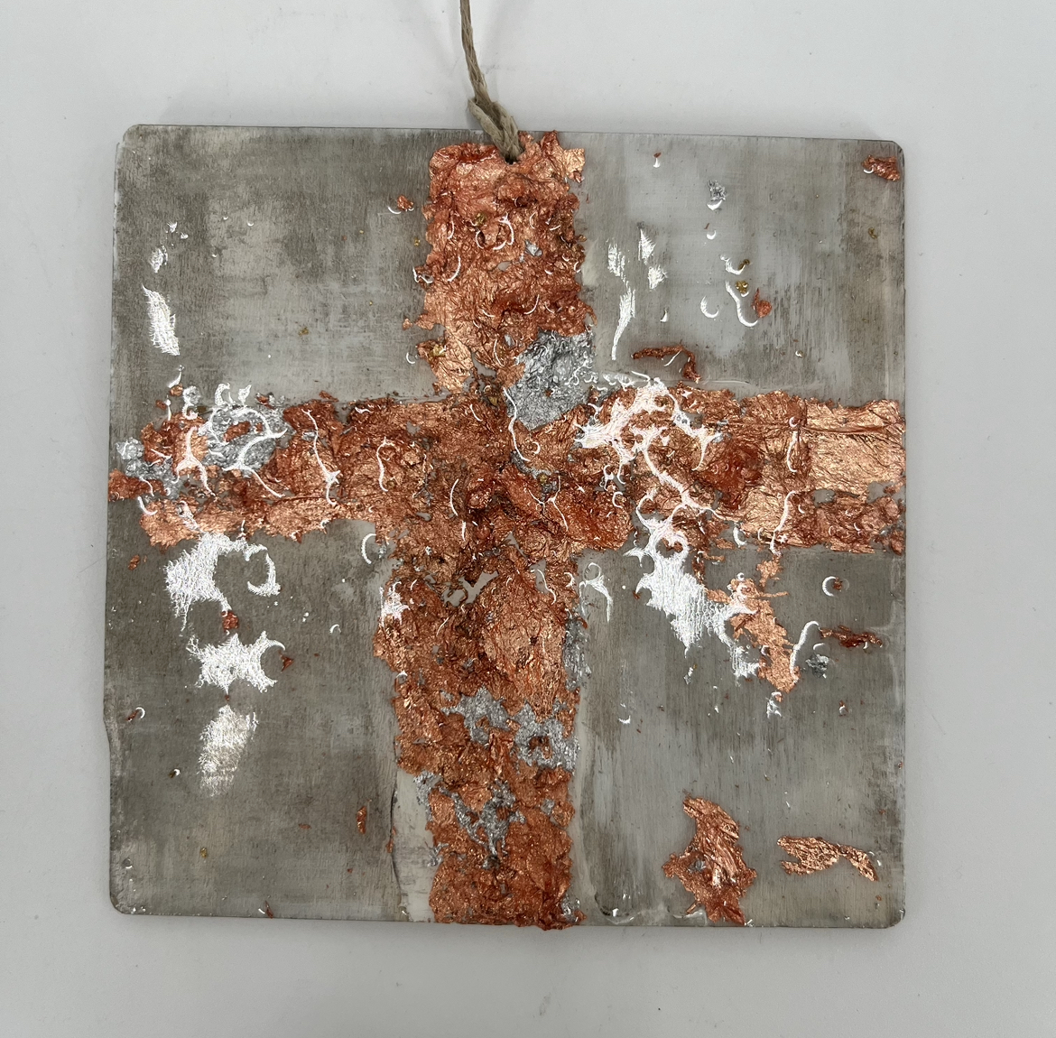 4" Painted Cross Ornament sarah collins, ornaments, Black Belt Treasures, cross