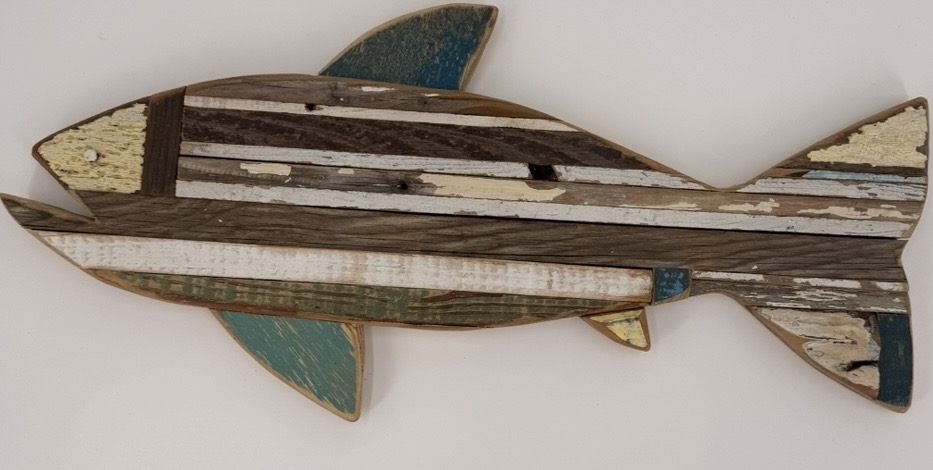 Bass 20'' garland farwell, bass fish , 20 inch, wood fish