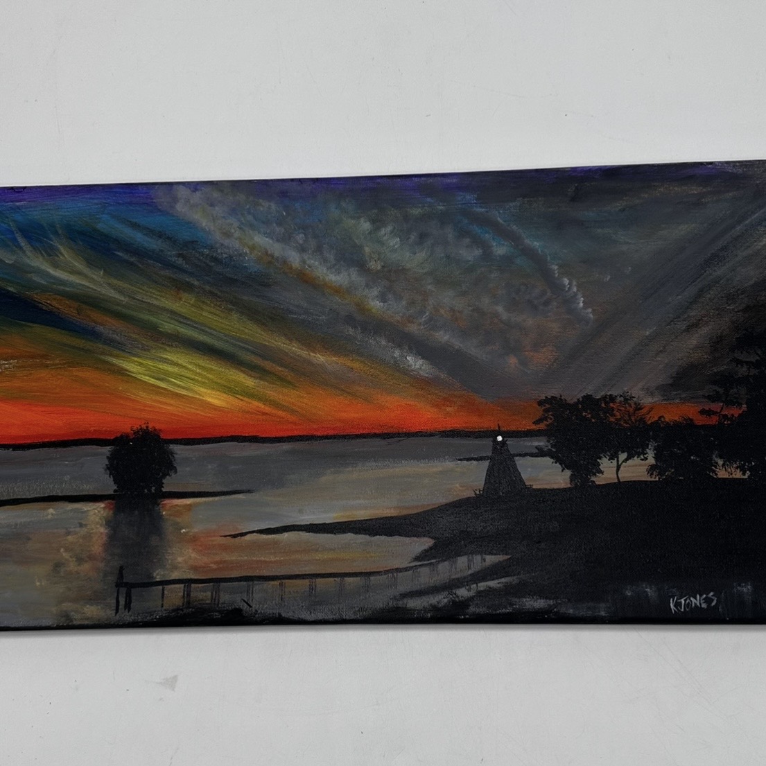Children's Harbor- Lake Martin Kathy Jones, painting, sunset, children's harbor, lake martin, alabama