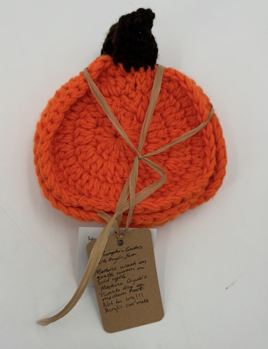 Coaster Set of 4  Tori Dale , Pumpkin Coaster Set
