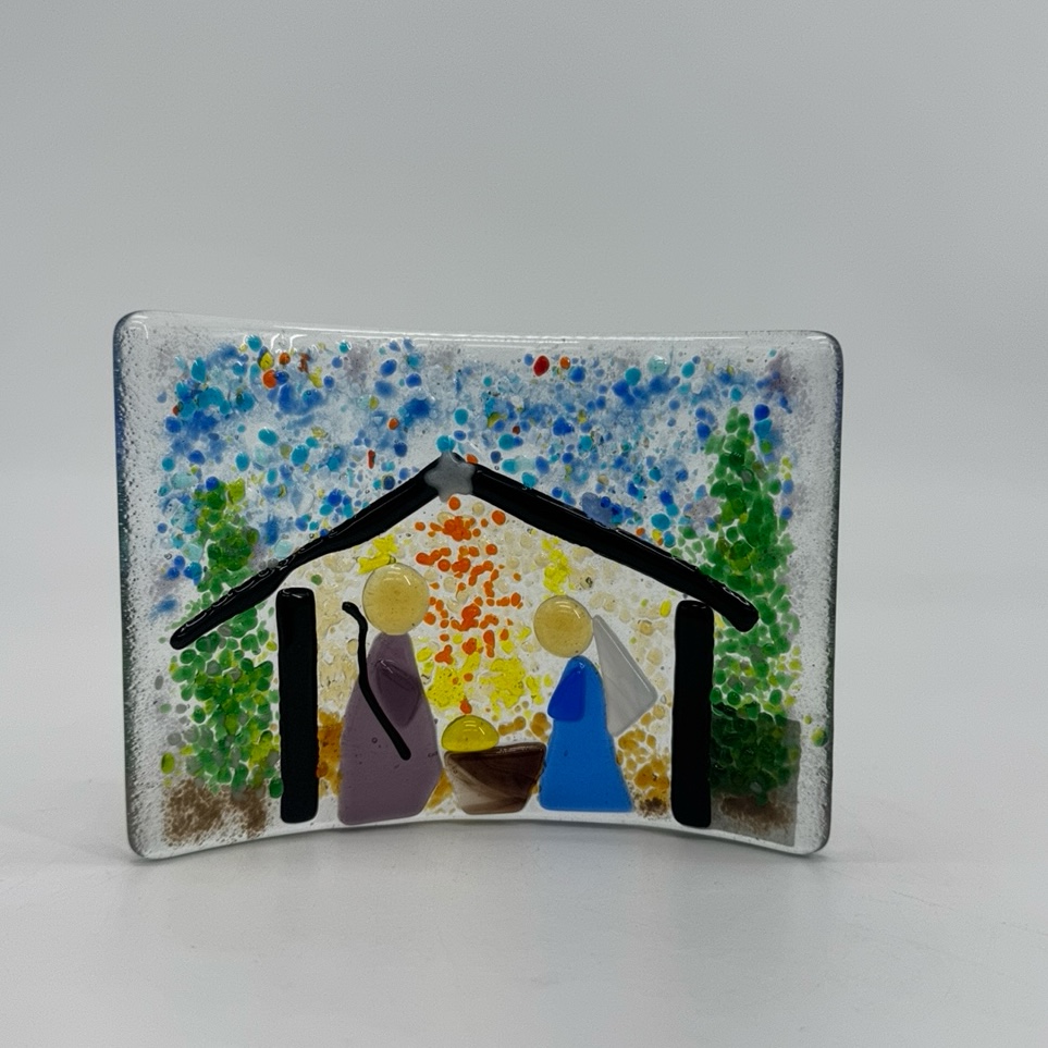 Curved Nativity linda englert, curved, nativity, glass