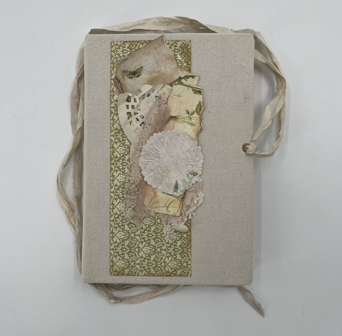 Floral Interactive Journal karen hamm, floral interactive journal, journaling, writing, diary, custom journals, hand made