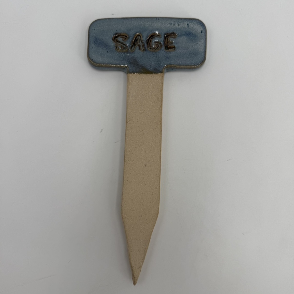Sage Herb Marker mary jane moore, herb marker, sage, pottery, ceramics, garden, plants, gardening, crops