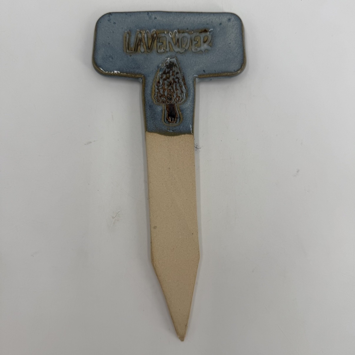 Lavender Herb Marker mary jane moore, herb marker, lavender, pottery, ceramics, garden, plants, gardening, crops