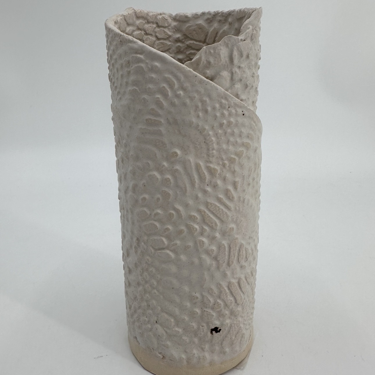 Lace Pottery Vase  tanya, dunnam, cream, pottery, vase, lace 
