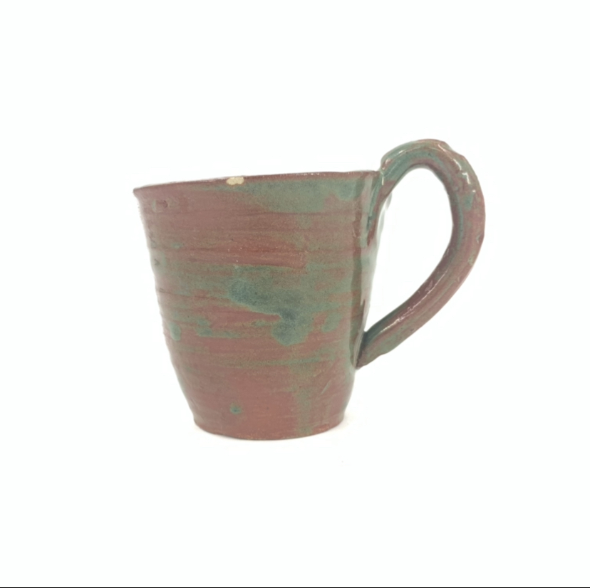 Large Mug Lisa Lenox, mixed media, black belt treasures, folk art, sculptures,