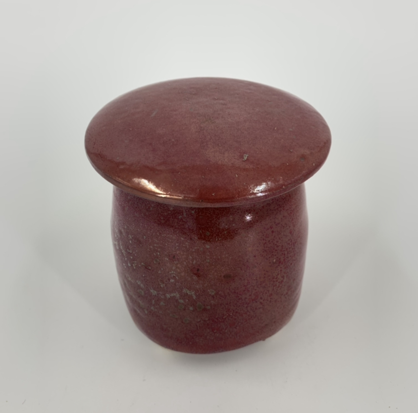 Lusterware Jar w/Lid Randy Shoults, lusterware jar, pottery, black belt treasures, 