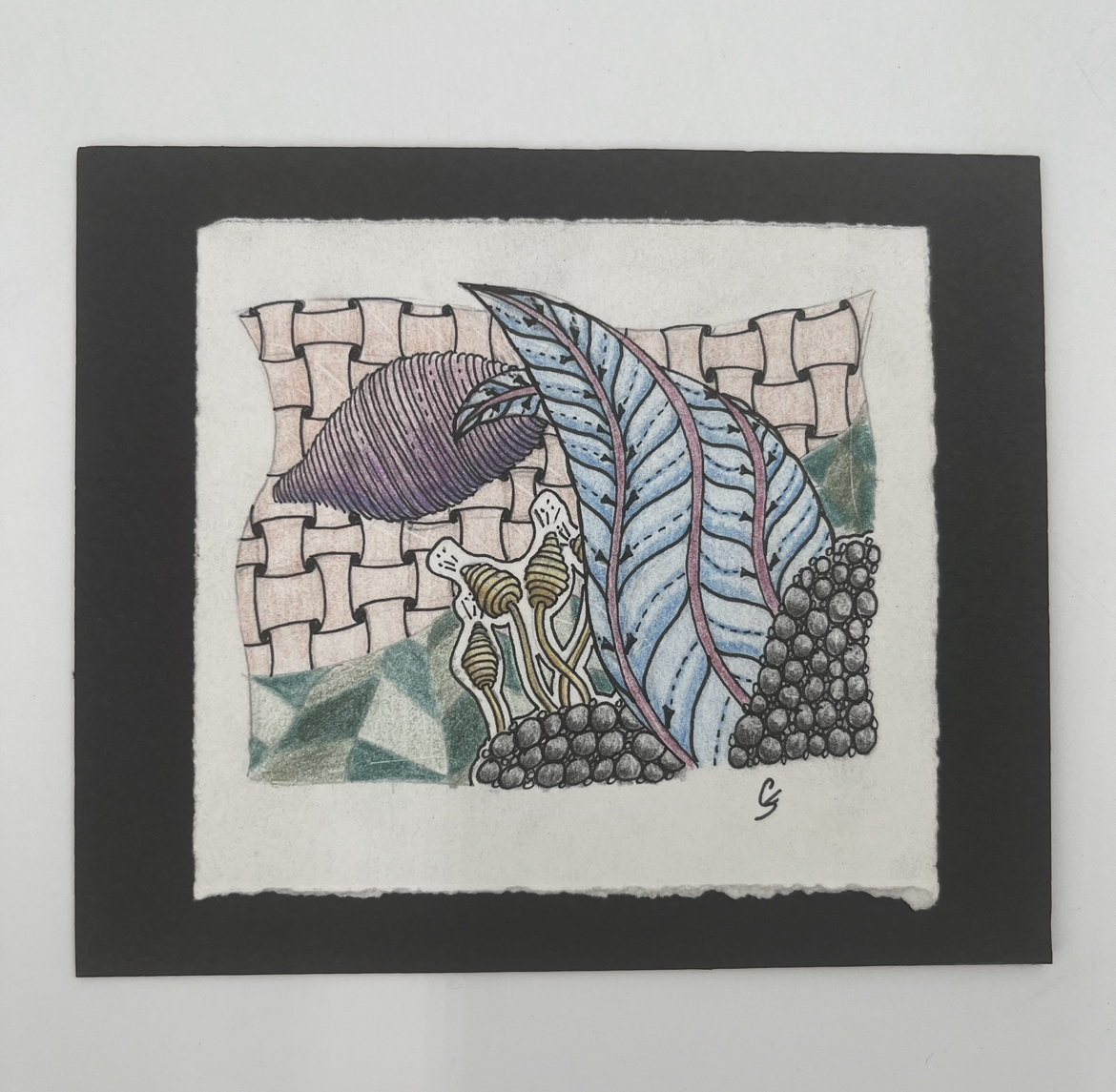 Mixed Media I cindy stoudenmire, mixed media 1, print, colorful, small, matted