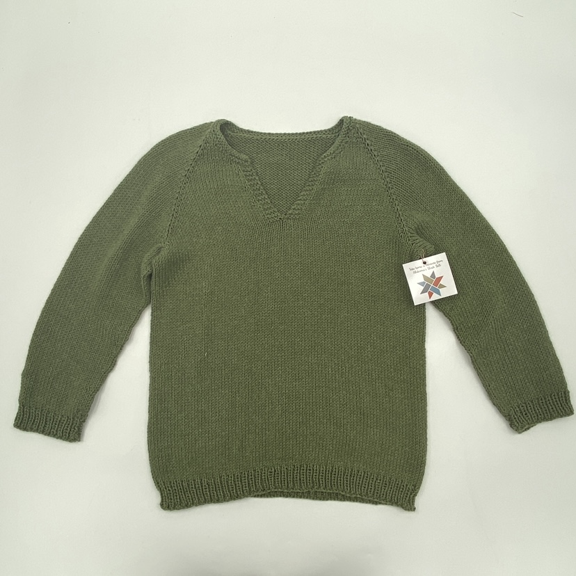 Moss Green Sweater - Wool Blend  moss, sweater, moss sweater, wool, wool blend, serena allen, serena, allen 
