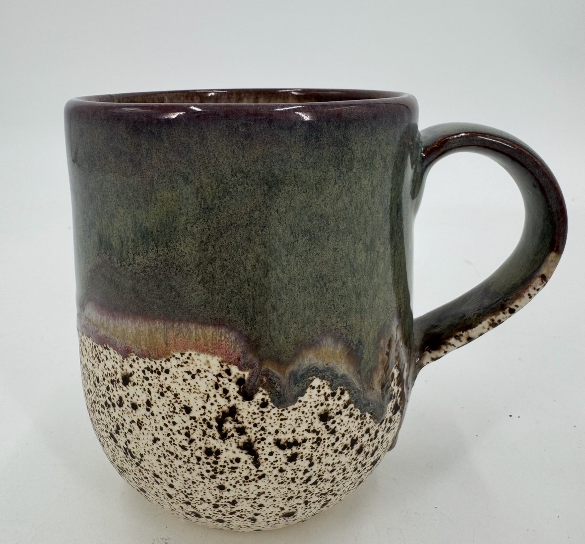Mug cari clecker, mug, coffee cups, pottery, speckled glaze, ceramics
