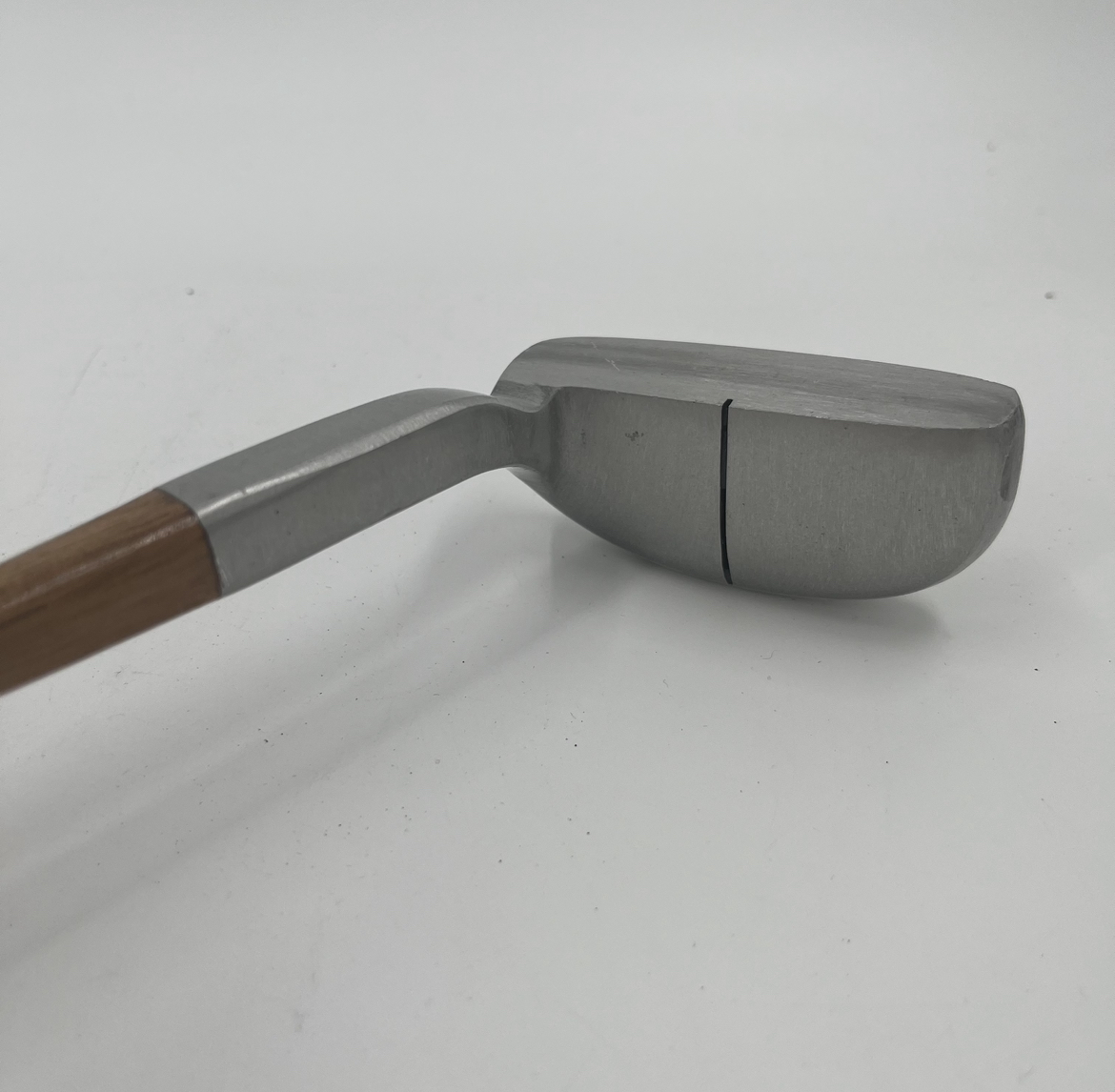 Repro-Mills 1920's Mallet Putter tad moore, repro mills 1920s mallet putter, golf club, wooden, metal