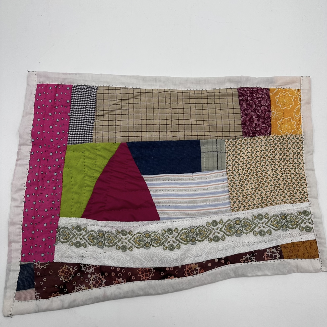 Sailing Quilted Table Topper Mary Leatha Pettway, gees bend, black belt treasures, quilter,  