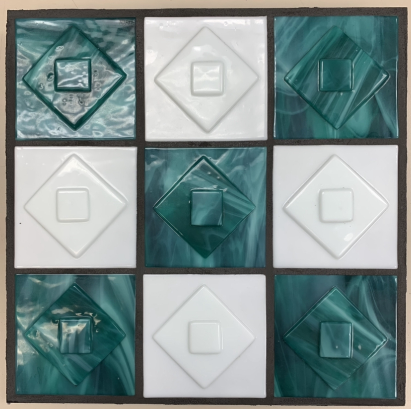 Shapes I - Mosaic Tile Teal  rhys greene, mosaic, 