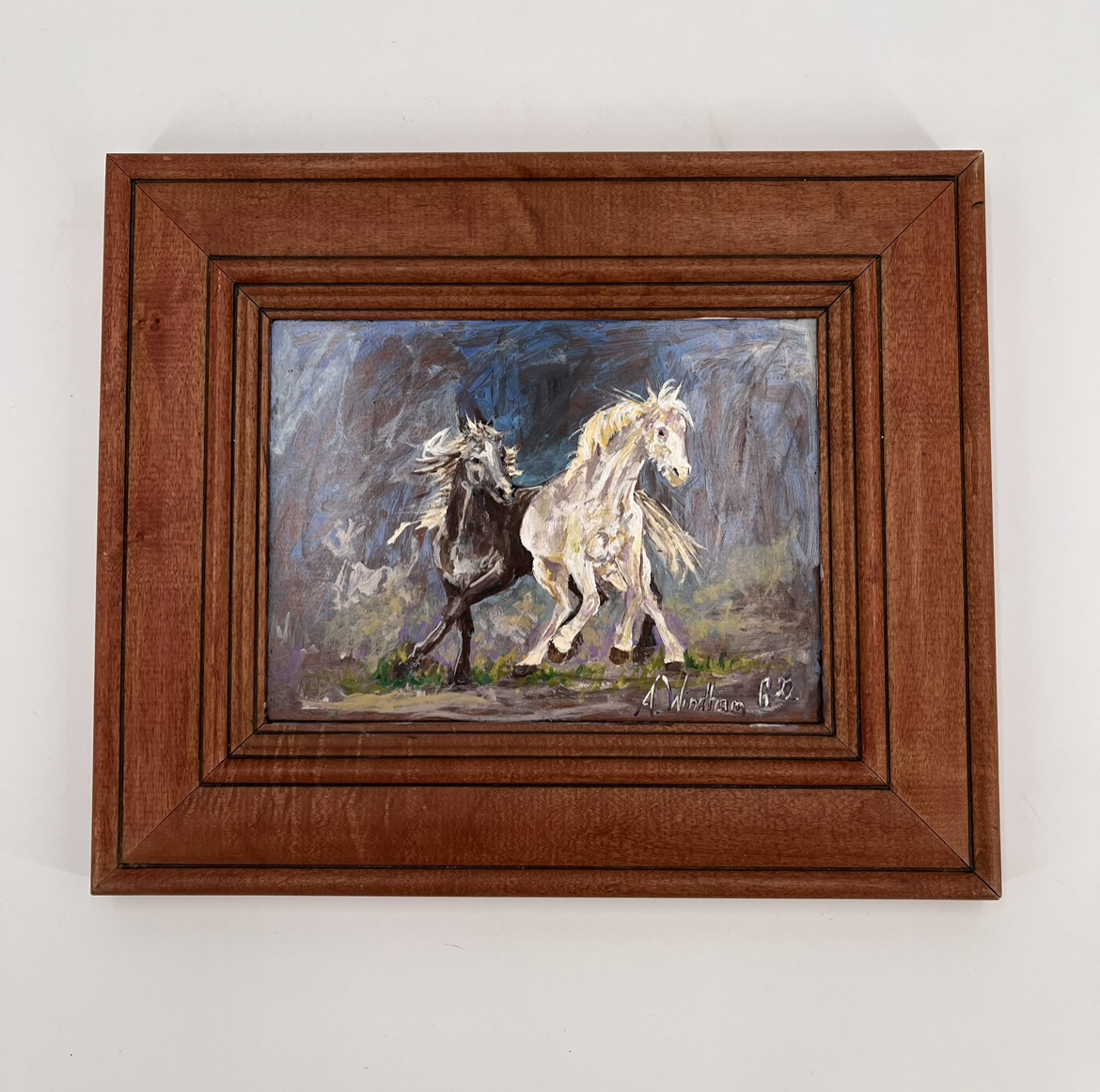 Sisters painting, acrylic, black belt treasures, andrea windham guy, 