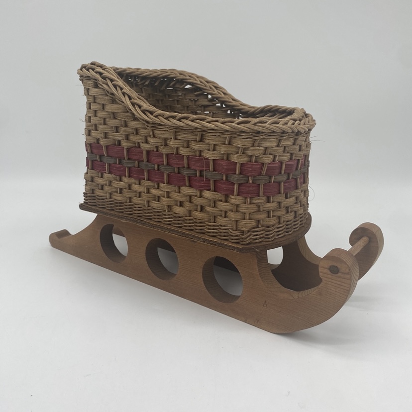 Sleigh Basket april. april mccartney, mccartney, sleigh, sleigh basket, basket, wicker, wicker basket