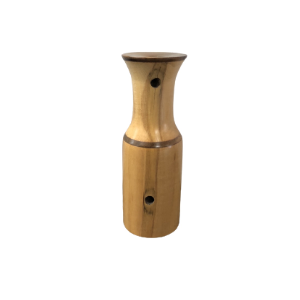 Sugar Maple/Walnut Bud Vase 30-08 jerry davidson, vase, woodwork, sugar maple/ walnut ,