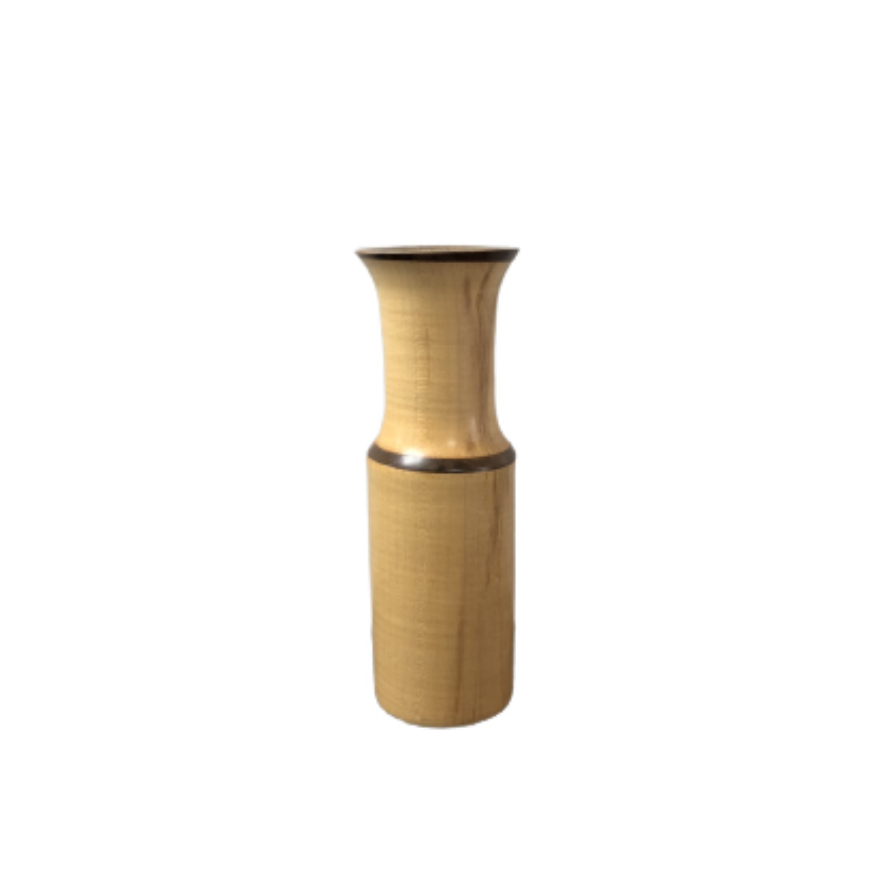 Sugar Maple/Walnut Bud Vase 31-08 jerry davidson, vase, woodwork, sugar maple/ walnut ,