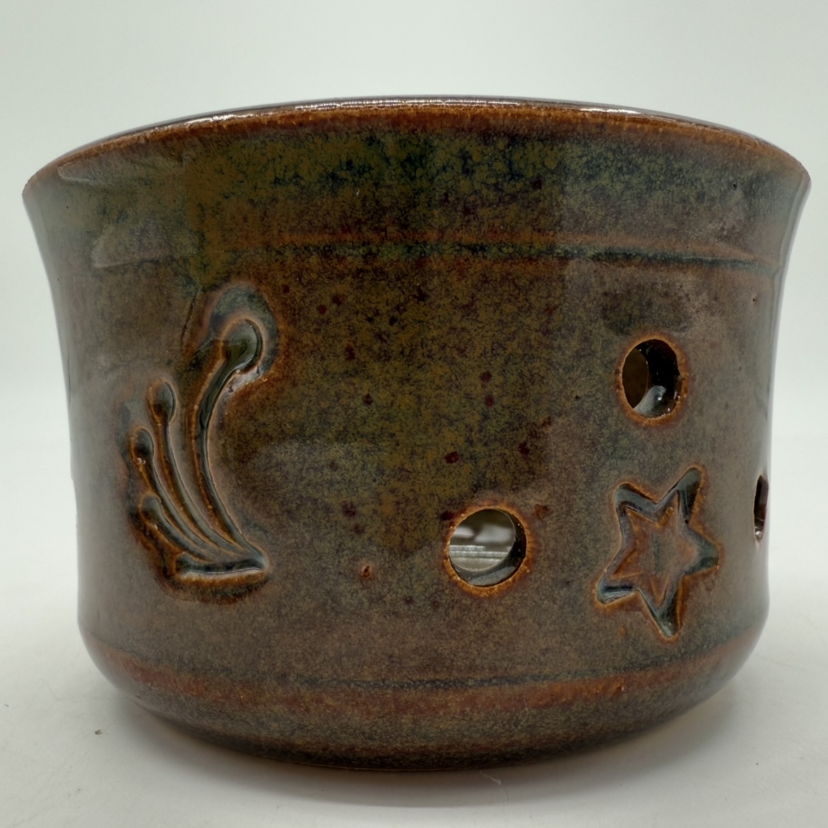 Tealight Holder becky blaylock, ceramic bowls, bowls, black belt, candle, tealight holder