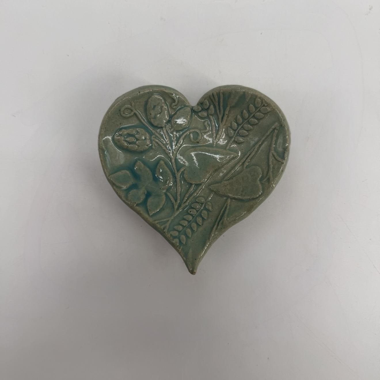 Heart Trinket Dish mary, jane, moore, trinket, dish, green, heart