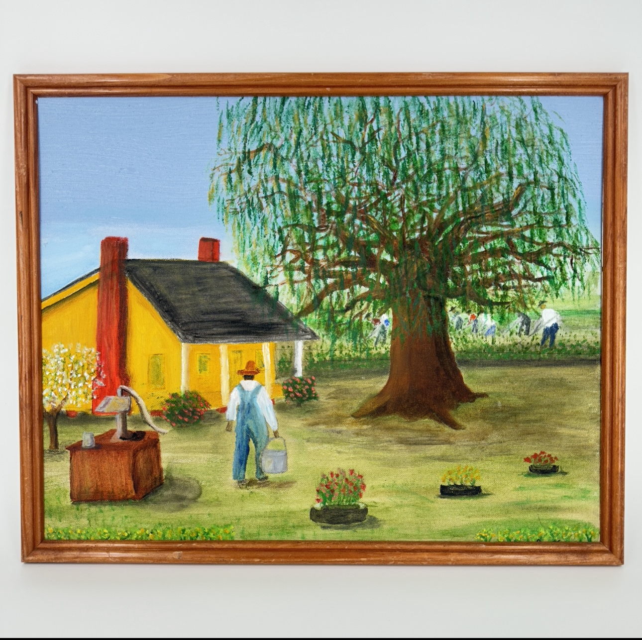 Waterboy Jimmy Allen, oil painting, black belt treasures, 