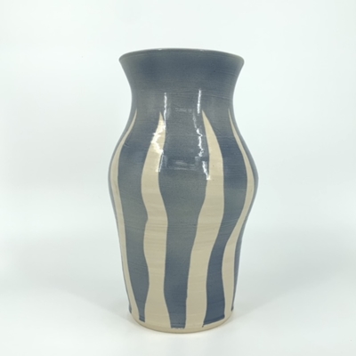 11" Vase sam williams, pottery, hand made, kiln, vase,
