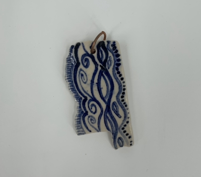 3" Mississippi Ornament kristin law, ornament, ceramic ornament, 