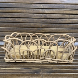 #40 Wisteria Bread Basket earnest scruggs, baskets by buster, wisteria basket, bread basket, 