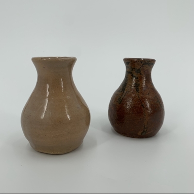 5"-7" Small Vase  Allen Ham, pottery, black belt treasures, vase, handmade, folk art, 
