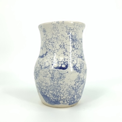7.5" Cobalt Bubble Vase sam williams, pottery, hand made, kiln, vase,