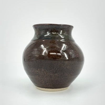 8" Vase sam williams, pottery, hand made, kiln, vase,