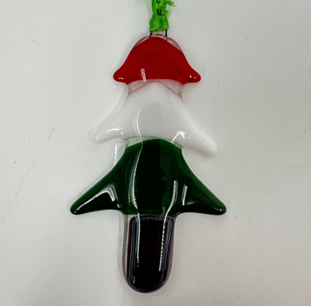 Abstract Glass Ornament linda englert, glass abstract ornament, glass art, 