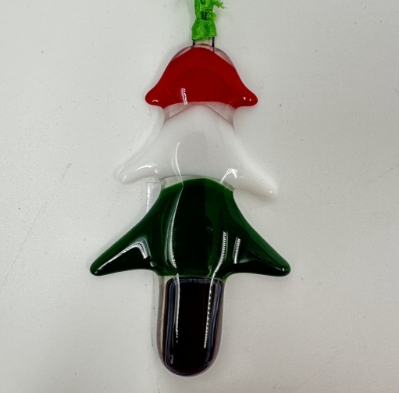 Abstract Glass Ornament linda englert, glass abstract ornament, glass art, 