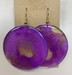 Alcohol Ink Large Round Earring - 11047