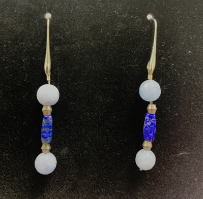 Array of Blue - Earrings rhys greene, jewelry, earrings, array of blue, 