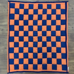 Auburn Checkerboard Quilt  doris p mosely, checkerboard quilt, auburn checkerboard quilt, auburn quilt, 