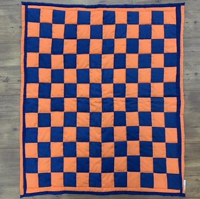 Auburn Checkerboard Quilt  doris p mosely, checkerboard quilt, auburn checkerboard quilt, auburn quilt, 