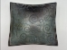 Black Glass Bowl w/Etching - 15991