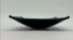 Black Glass Bowl w/Etching - 15991