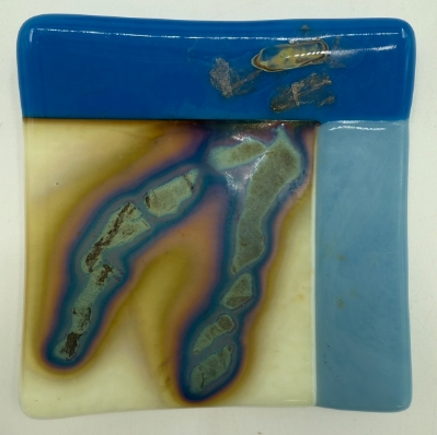 Blue Glass Bowl jo taylor, blue glass bowl