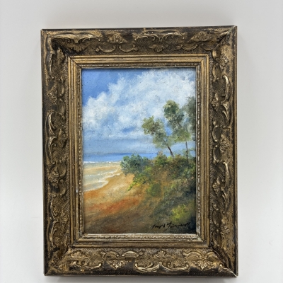 Bluff on the Bay joseph formwalt, joseph, formwalt, bluff, bluff on the bay, bay, oil, oil painting, painting, framed