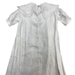 Boy's White Linen Box Pleat Gown - 205